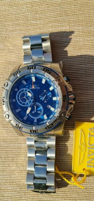 Przecena NOWY 1050 pln-260 pln Invicta Aviator Srebrny/Gran