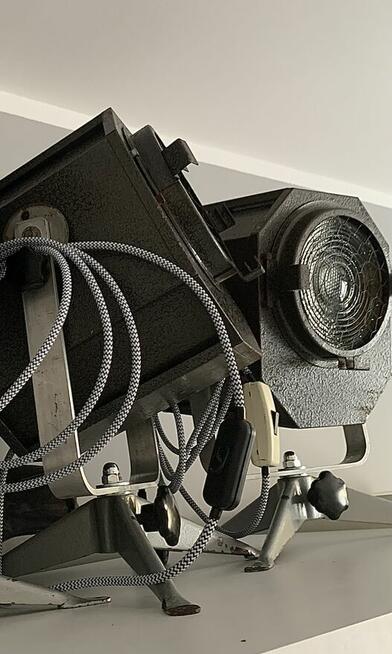 Lampa teatralna PRL loft Vintage industrial