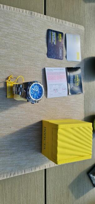 Przecena NOWY 1050 pln-260 pln Invicta Aviator Srebrny/Gran