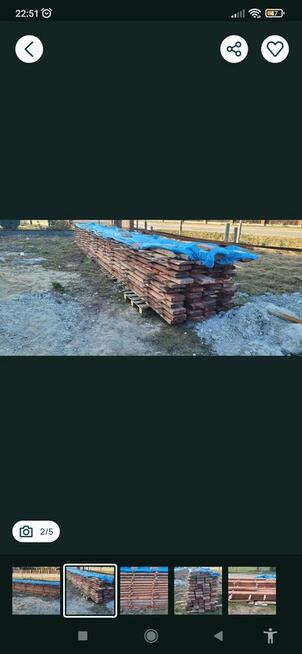 Drewno konstrukcyjne lite deski na dach strop krokwie impreg