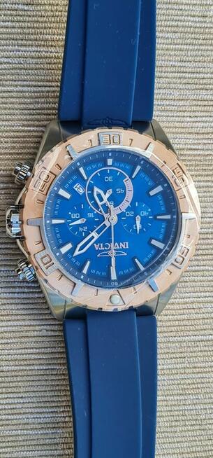 Przecena NOWY 450 PLN-125 PLN Invicta Aviator Granatowy/Zł