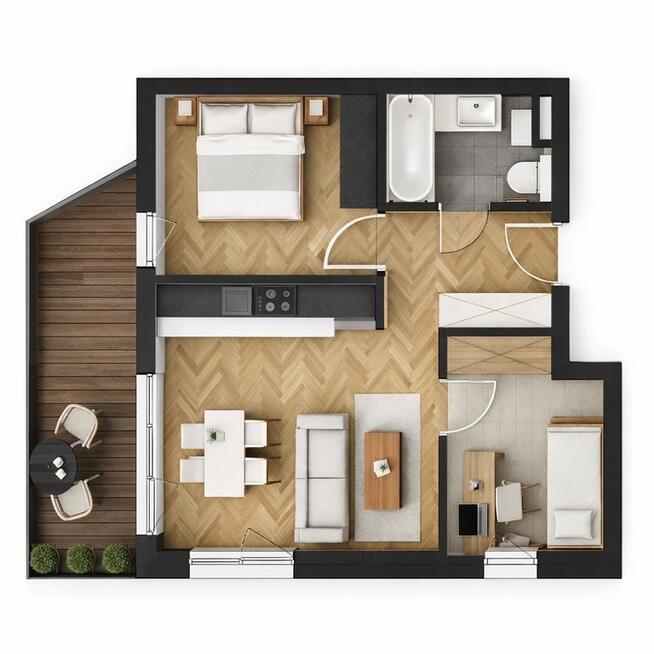 ⭐ Sosnowiec Zagórze 3 pokoje balkon 10m ⭐