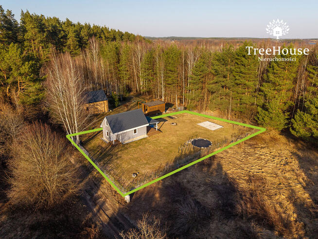 Dom letniskowy na dużej działce Michałki gm. Pasym