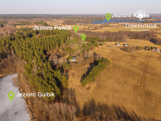 Dom letniskowy na dużej działce Michałki gm. Pasym