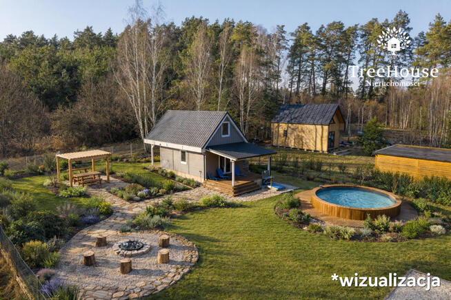 Dom letniskowy na dużej działce Michałki gm. Pasym