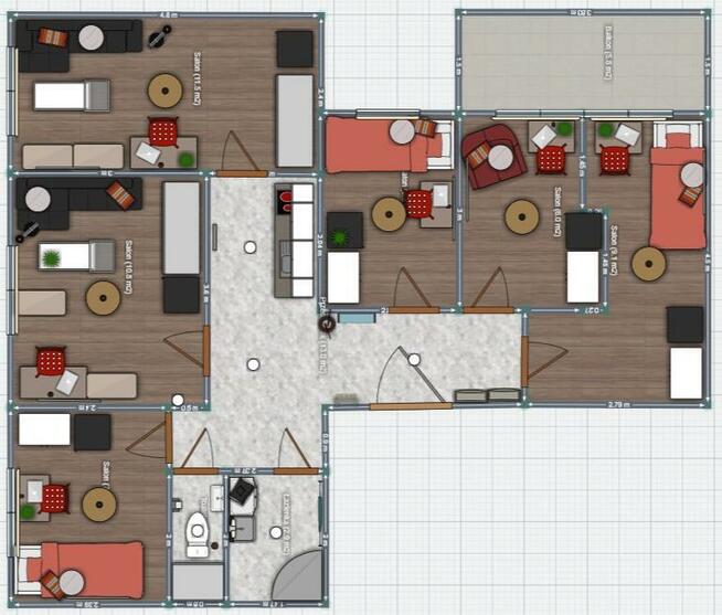 Powstańców 30B, Prądnik Czerwony, jasny pokój