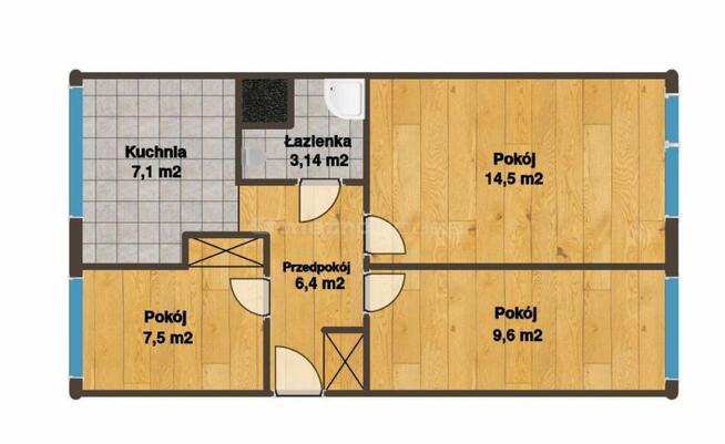 przytulne, 3-pokojowe mieszkanie, Osiedle Brzozowe