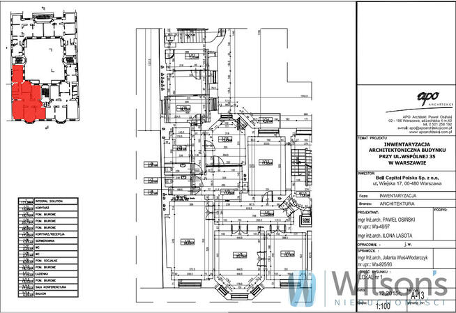 Lokal użytkowy Warszawa gm. Śródmieście Śródmieście, Wspólna