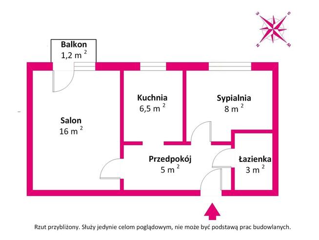 Mieszkanie, 2 pokoje, 38,78 m², 1 piętro, Las Biel