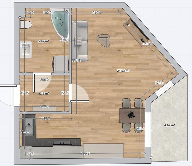 Kawalerka przy wejściu do metra Natolin