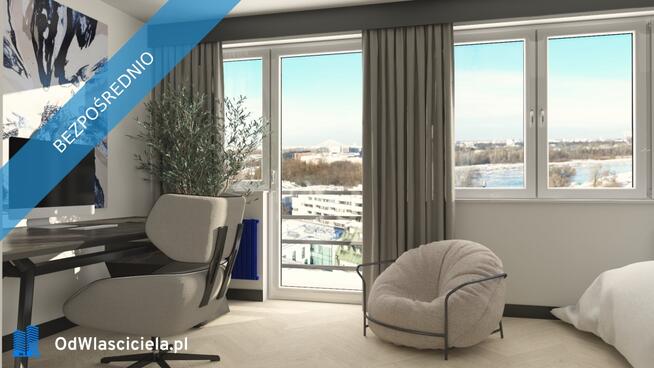 Apartament z fenomenalnym widokiem na panoramę bezpośrednio nad Wisłą