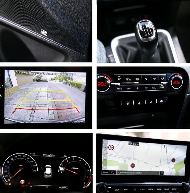 Kia XCeed SALON PL|1 Ręka|Bezwyp|Navi|Kamera| 6 Bieg|Alcantar|JBL|As.Pasa|GWAR.