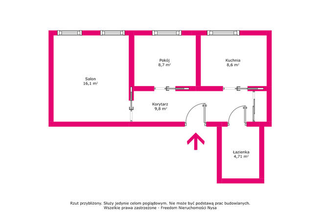 Przestronne mieszkanie w Rynku Nysy