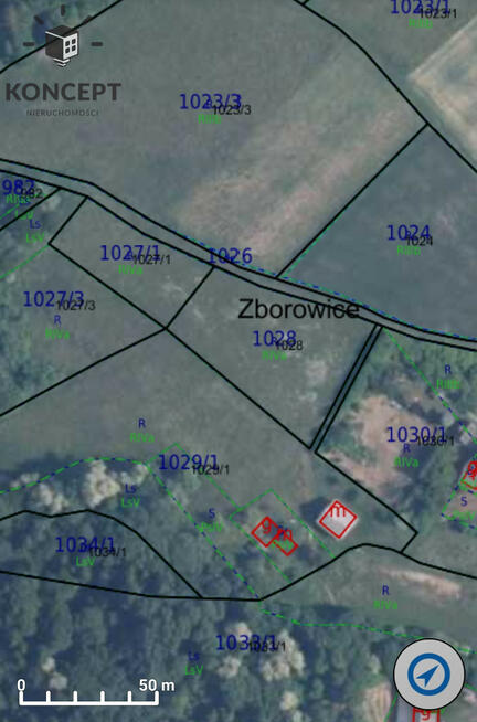Działka na sprzedaż Zborowice gm. Ciężkowice woj. małopolskie