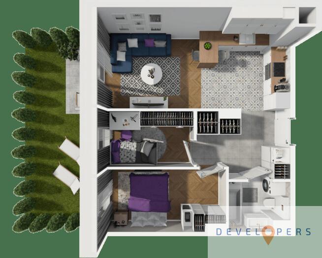 Topowa lokalizacja 3 pokoje 49 mkw I Hala garażowa