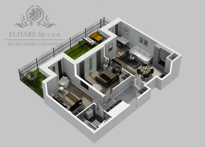 Mieszkanie 3pok. 62,44m2, ogród, ogrzewanie miejskie/ Kleczków