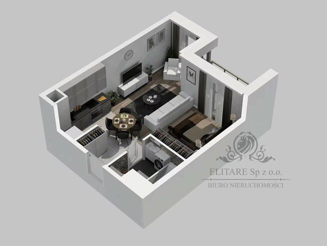 Mieszkanie 33,35m2, loggia, ogrzewanie miejskie/ Kleczków