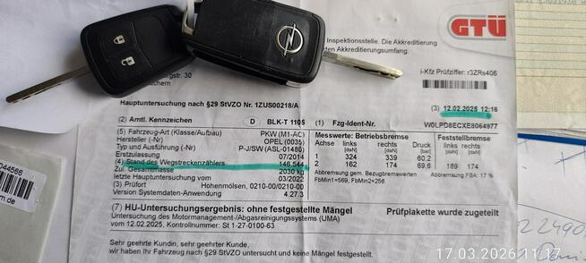 Opel Astra 1,4 140KM 156 tys.km/NAVI/Nowy rozrząd i olej/Stan bdb