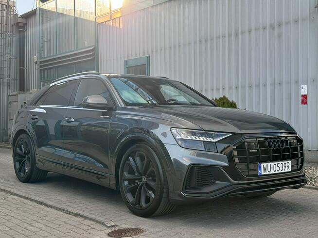 Audi Q8 3.0 TFSI 340KM. Webasto, Masaże, Wentylacja, Dociągi, Hak, FVAT23%,