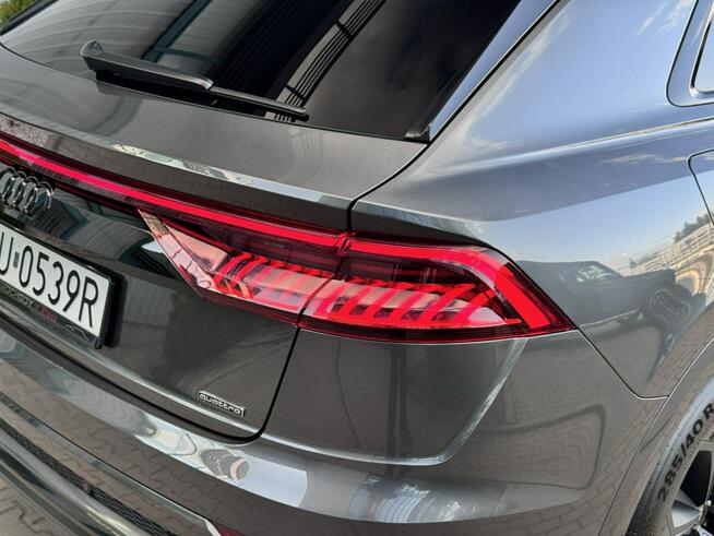 Audi Q8 3.0 TFSI 340KM. Webasto, Masaże, Wentylacja, Dociągi, Hak, FVAT23%,