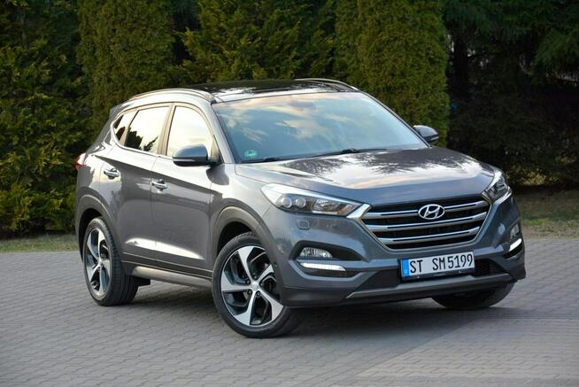 Hyundai Tucson Premium Skóry biXenon Led BLIS Panorama EL.Fotele Navi Kamera AWD