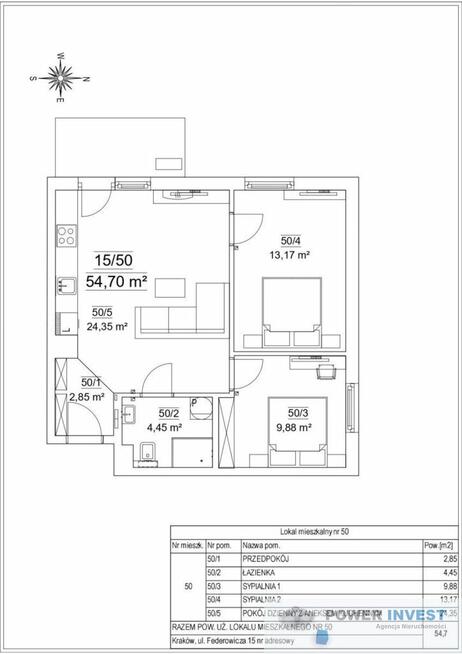 3 pokoje | Ruczaj | ul. Jana Kantego Federowicza