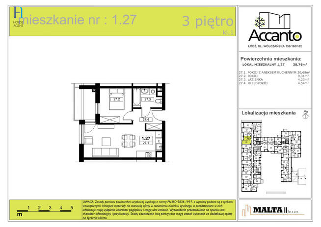 Mieszkanie Łódź gm. Łódź-Śródmieście Śródmieście, Wólczańska
