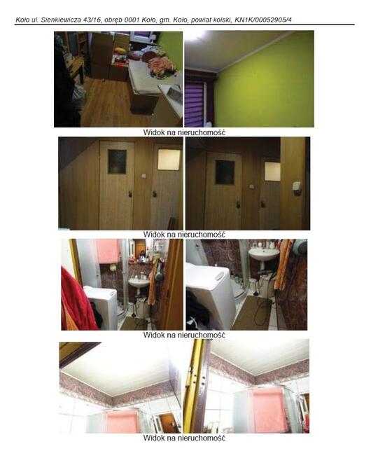 Konkurs syndyka - mieszkanie w Kole