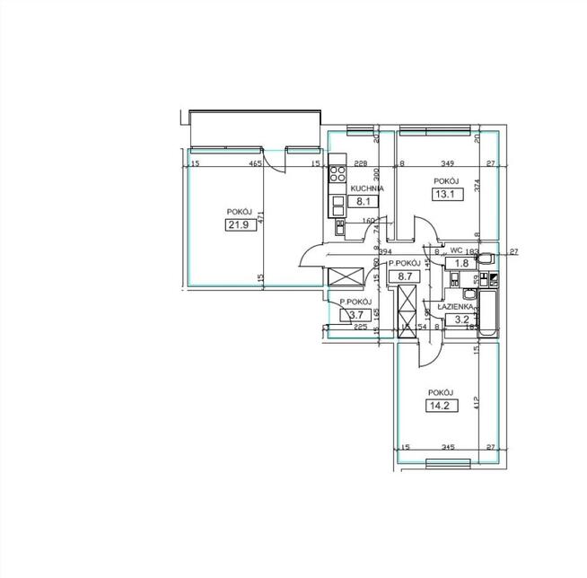 Przestronne 3-pokojowe na sprzedaż, ul. Wysłouchów