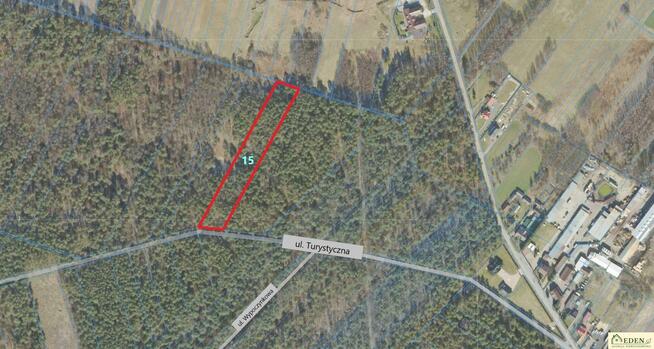 Działka leśna Łuków Zimna Woda