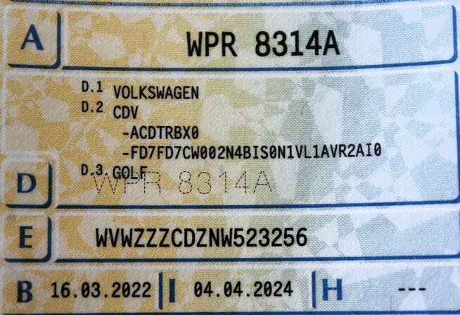 Volkswagen Golf Variant SalonPL FV23% 2.0TDI 1WŁ Automat Virtual Tempomat ACC Gwarancja