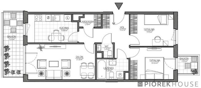 3-pokojowe mieszkanie na Żoliborzu