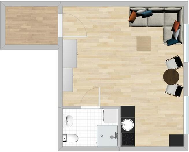 Kawalerka z klimatyzacją blisko metra- Staszica 11