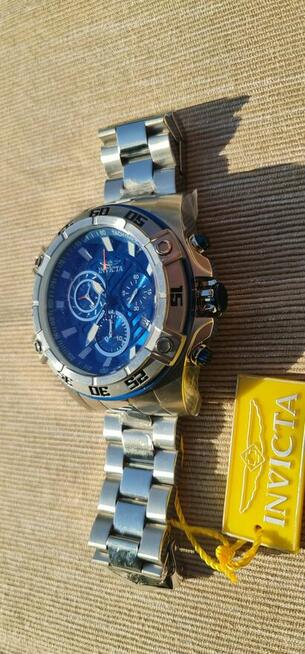 Przecena NOWY 1050 pln-260 pln Invicta Aviator Srebrny/Gran