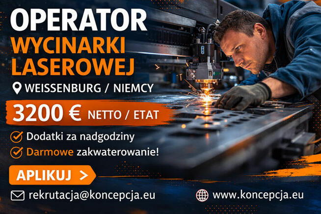 OP. LAS. CNC 3200 E/ET. DARMOWE ZAKWATEROW. (WG-MH-DPK-DE)