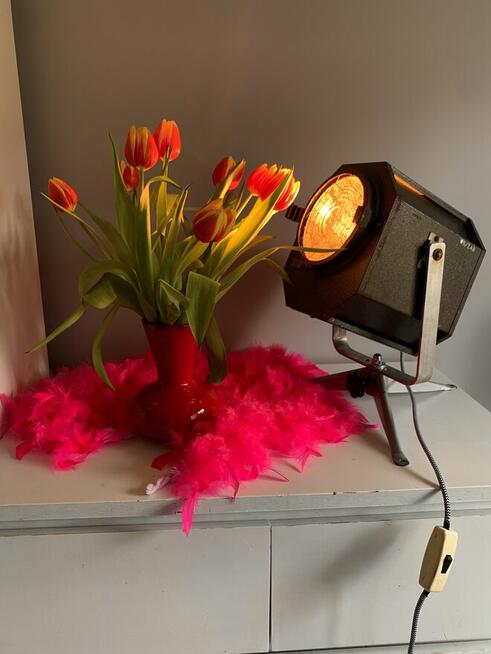 Lampa teatralna PRL loft Vintage industrial