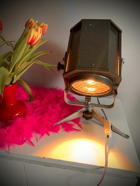 Lampa teatralna PRL loft Vintage industrial