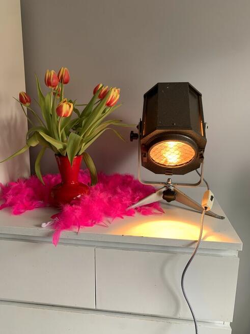 Lampa teatralna PRL loft Vintage industrial