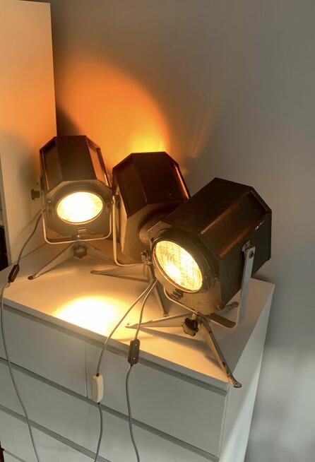 Lampa teatralna PRL loft Vintage industrial