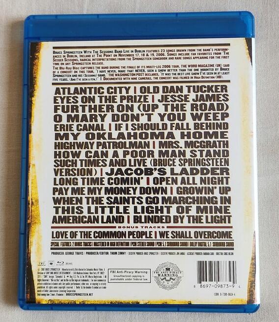 Bruce Springsteen live in Dublin blu-ray