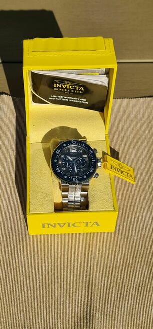 Przecena NOWY 650 pln-160 pln Invicta Pro Diver Srebrny/Gra