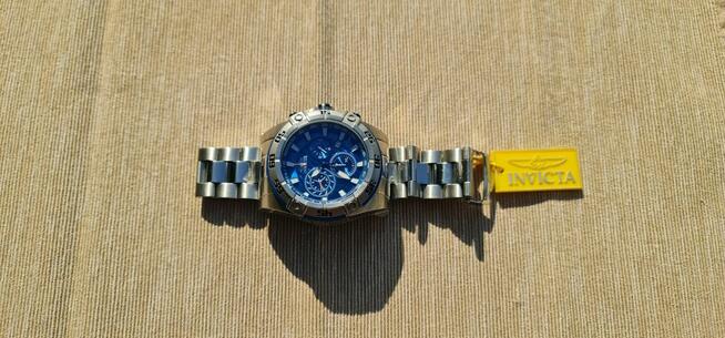 Przecena NOWY 1050 pln-260 pln Invicta Aviator Srebrny/Gran