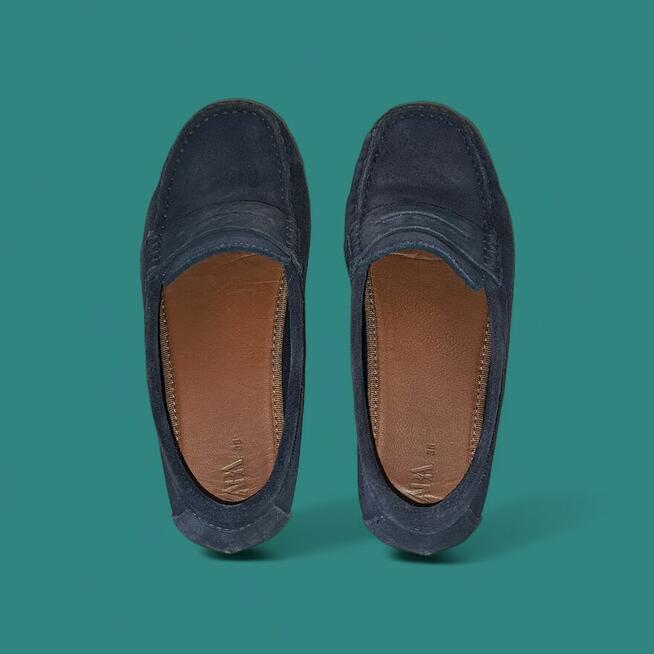 Zara Mokasyny Org Skóra Naturalna Rozm 35 Komunia