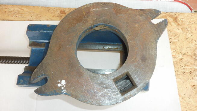 Stare niemieckie imadło wiertarskie, obrotowe,(maszynowe).