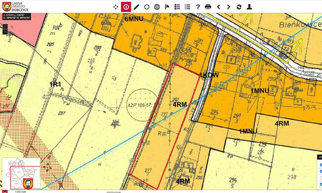 Działka rolno-budowlana Bieńkowice gm. Dobczyce