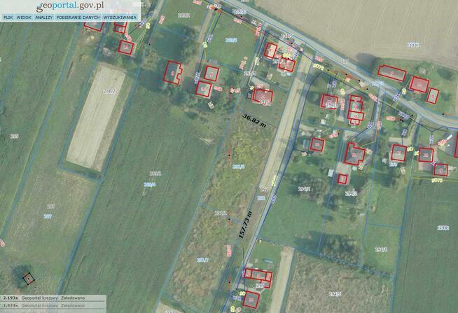 Działka rolno-budowlana Bieńkowice gm. Dobczyce