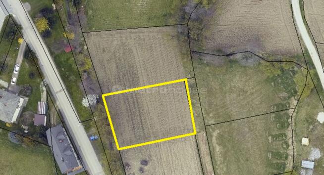 Działka budowlana 898 m² Łęki, gmina Kęty