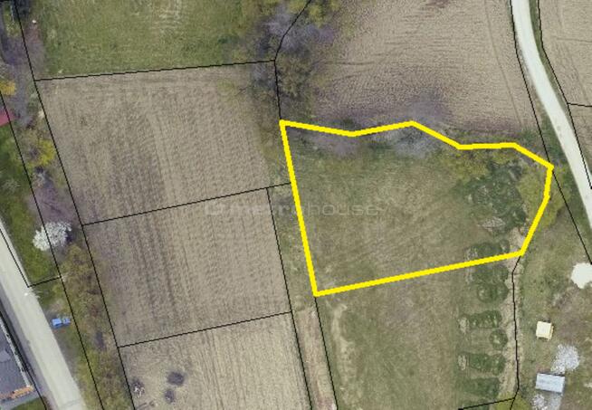 Działka budowlana 1281 m² Łęki, gmina Kęty