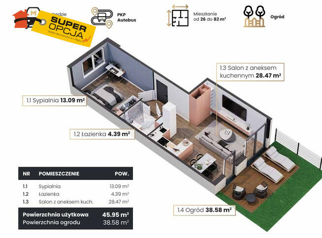Mieszkanie Kraków gm. Kraków-Podgórze Dębniki,