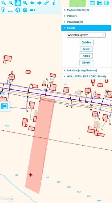 Działka budowlana Mniów Serbinów